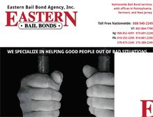 Tablet Screenshot of easternbailbonds.com